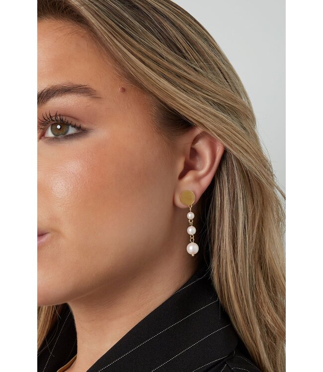 Hang oorbellen met parels