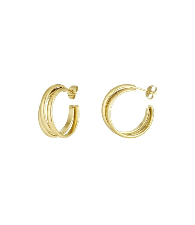 Triple treasure oorbellen