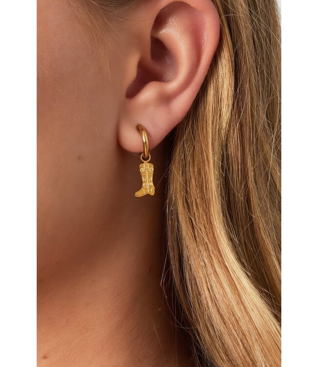 Cowboylaars klein oorbellen