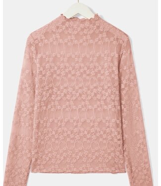 Kanten top roze
