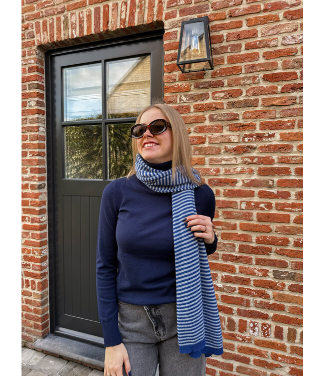 Tyra sjaal kobaltblauw