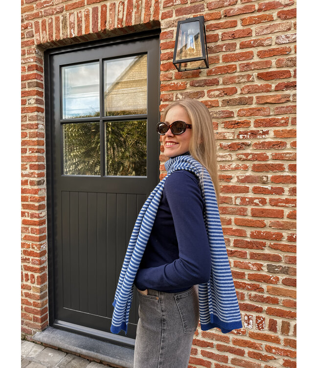 Tyra sjaal kobaltblauw