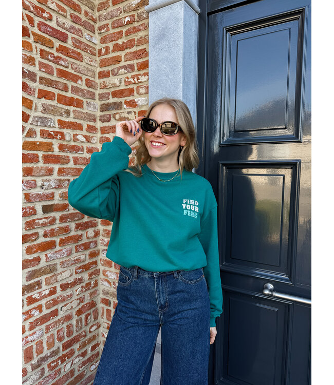 Brinley sweater teal