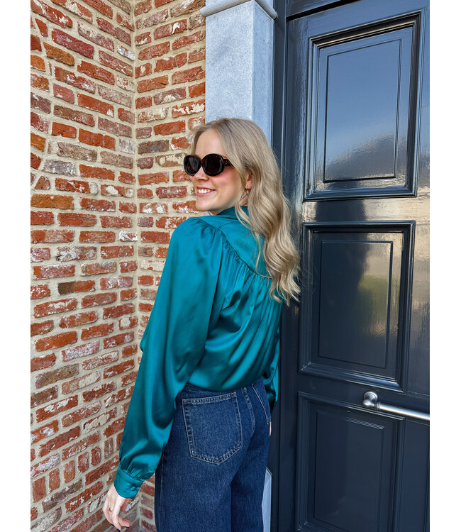Dalia blouse teal
