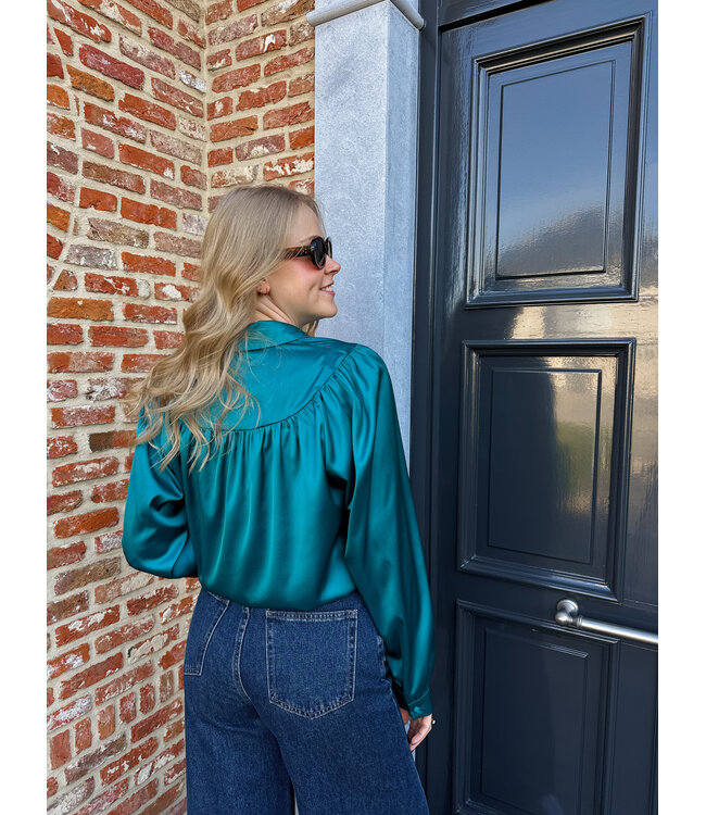 Dalia blouse teal
