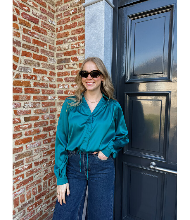 Dalia blouse teal