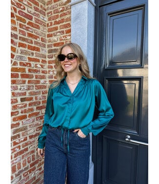 Dalia blouse teal