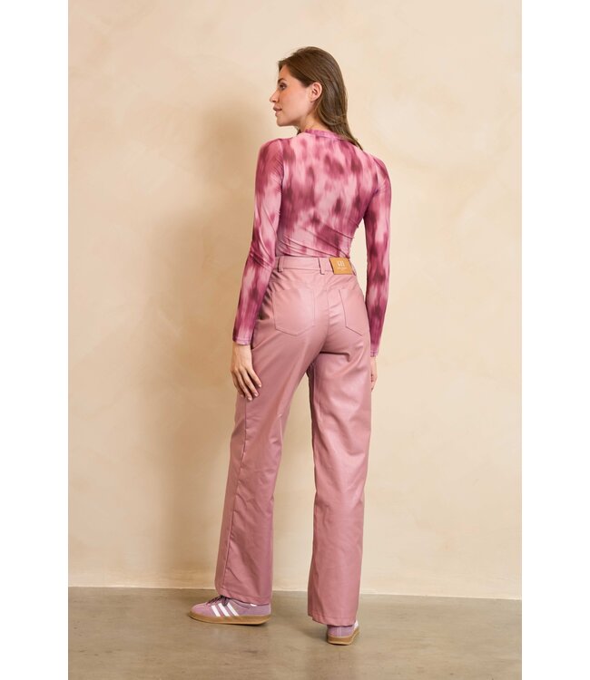 Thalie PU broek roze