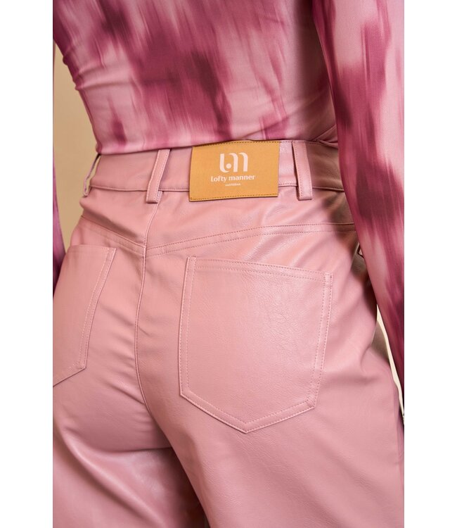 Thalie PU broek roze
