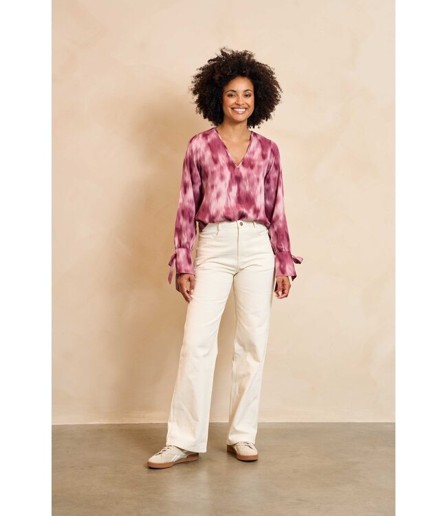 Lora blouse paars-roze