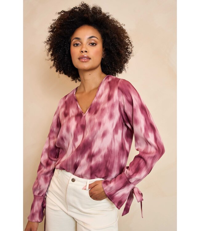 Lora blouse paars-roze
