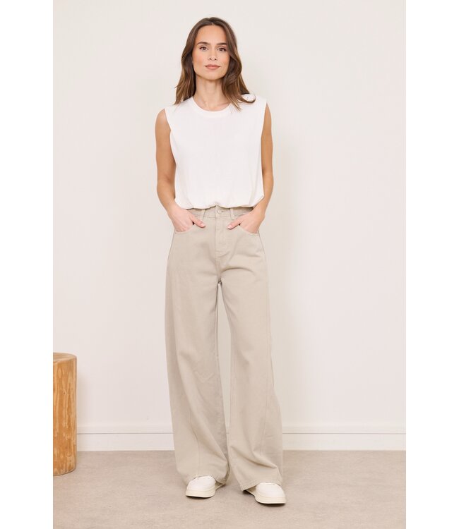 Balou barrel jeans beige