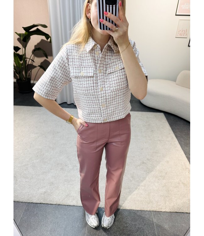 Thalie PU broek roze