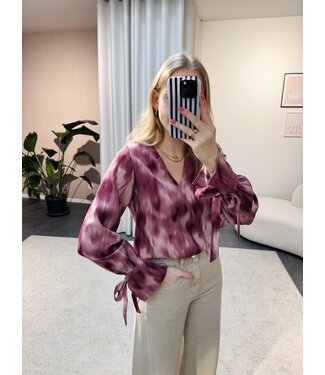 Lora blouse paars-roze