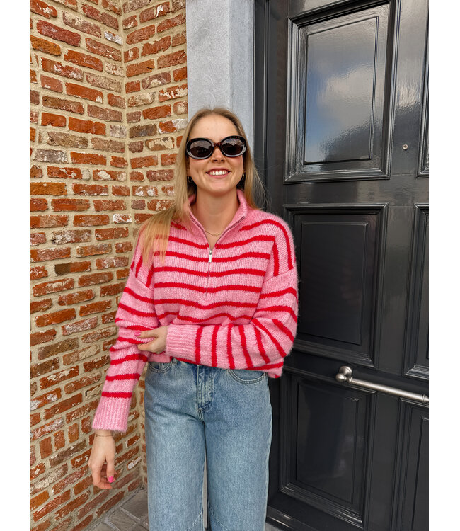Lizzie pull roze-rood