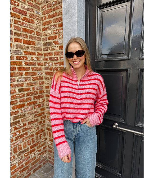 Lizzie pull roze-rood