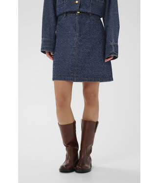 Phea denim rok donkerblauw
