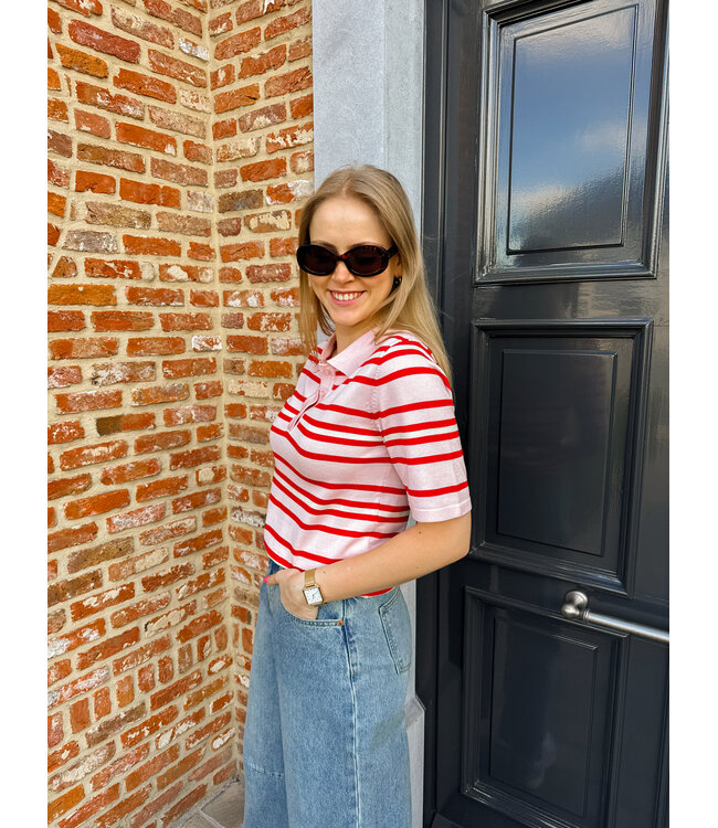 Pila polo roze-rood