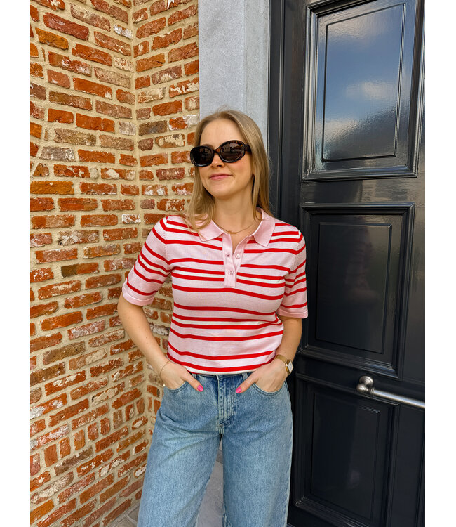 Pila polo roze-rood