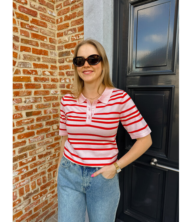 Pila polo roze-rood