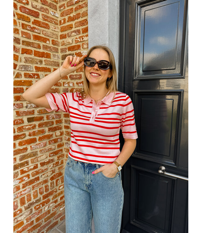 Pila polo roze-rood