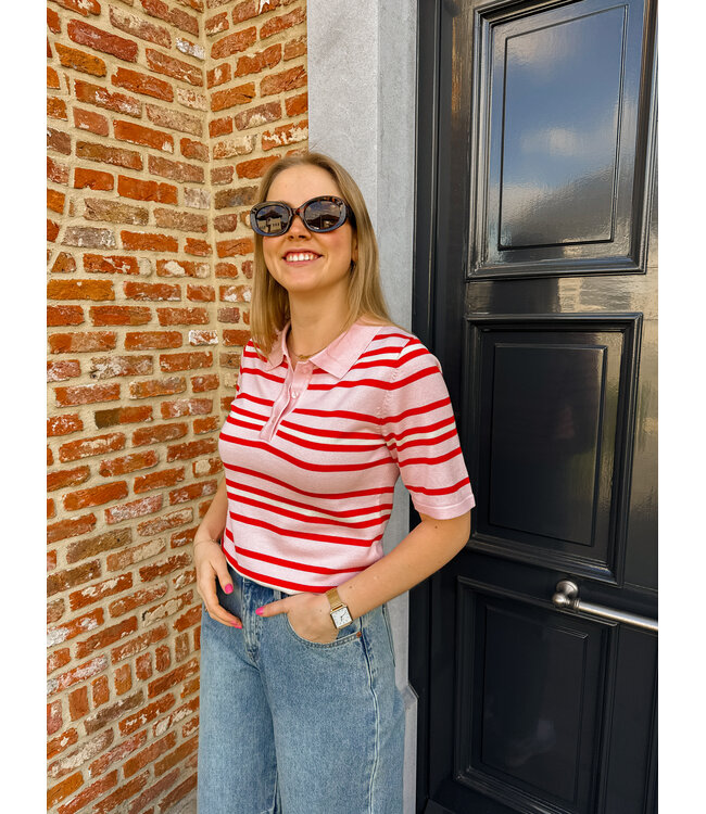 Pila polo roze-rood