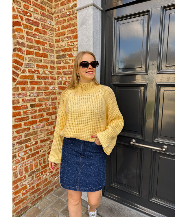 Phea denim rok donkerblauw