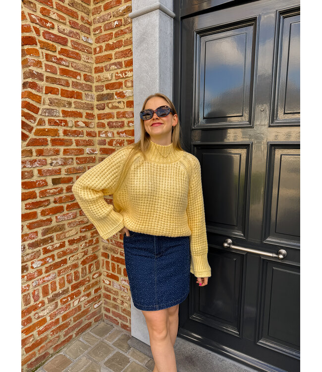 Phea denim rok donkerblauw