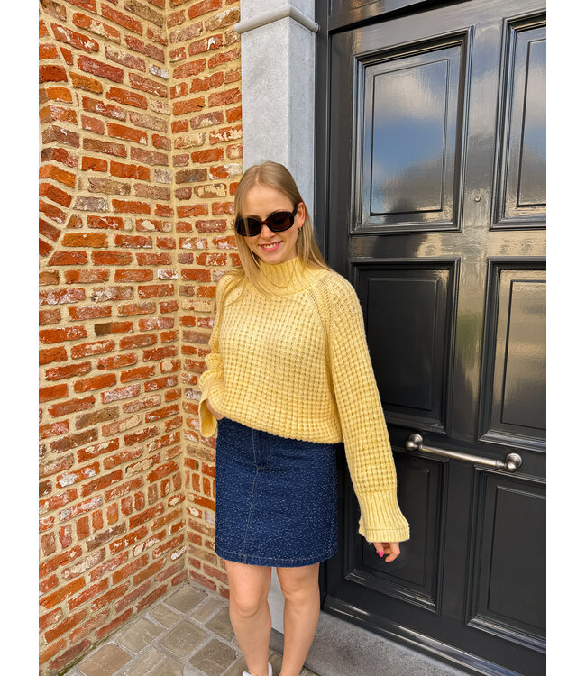 Phea denim rok donkerblauw