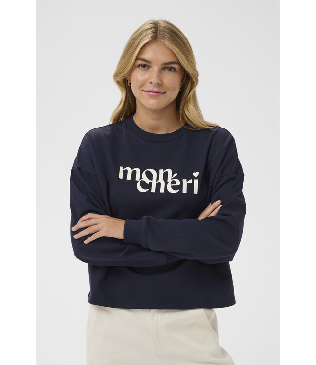 Pegrina sweater donkerblauw