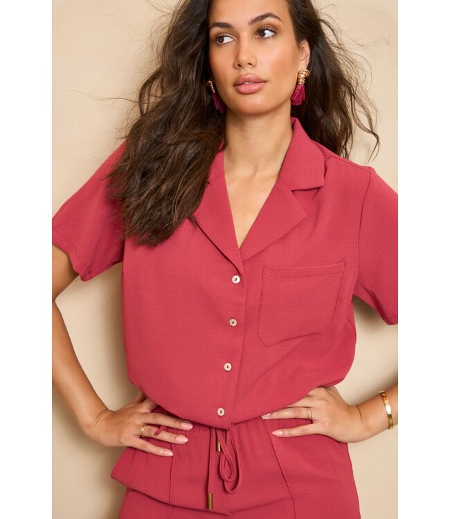 Zelie blouse framboos