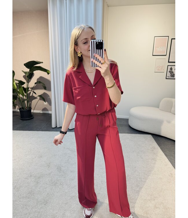 Zelie blouse framboos