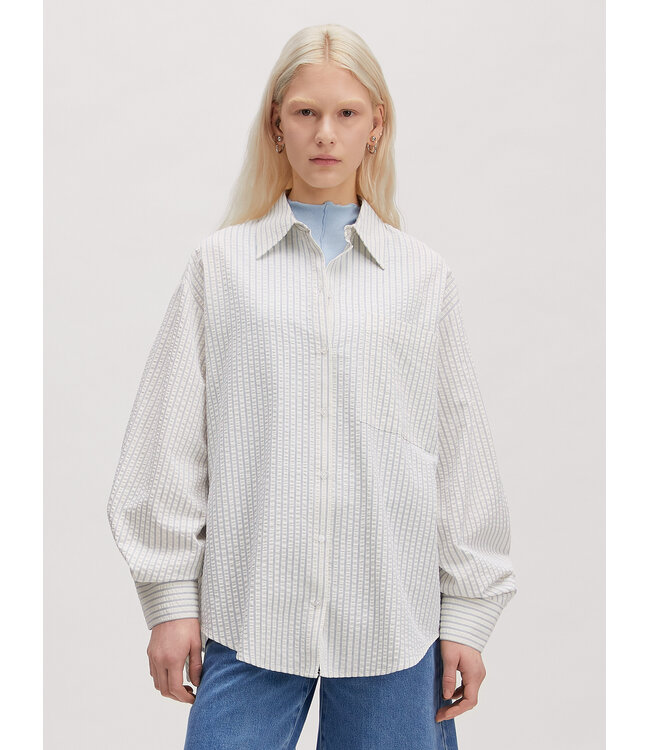 Hanni gestreept shirt crème