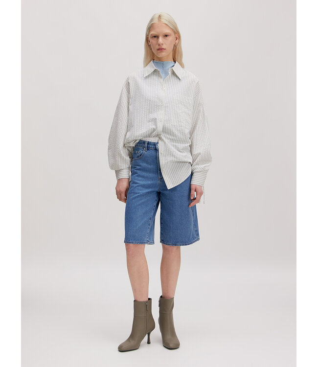 Hanni gestreept shirt crème