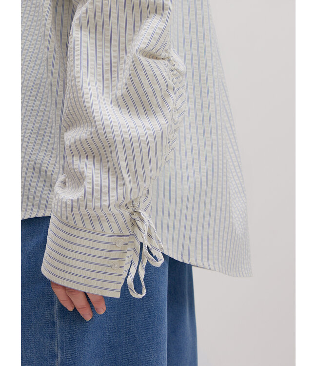 Hanni gestreept shirt crème