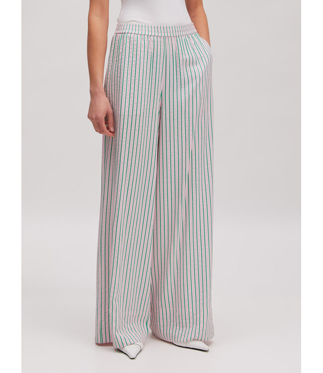 Cataleya gestreepte broek roos-groen