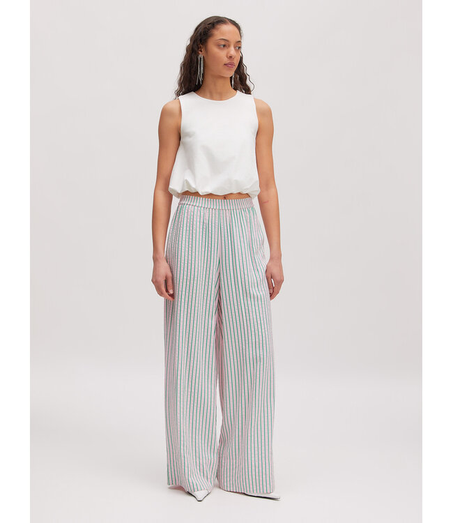 Cataleya gestreepte broek roos-groen