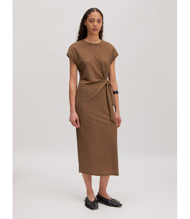 Milla jurk kaki-bruin