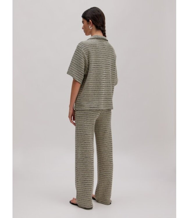 Finn crochet broek crème-zwart