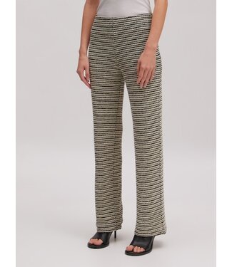 Finn crochet broek crème-zwart