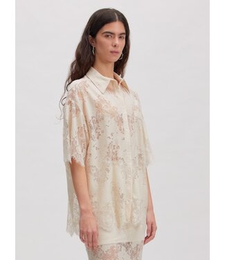 Bella kanten blouse crème