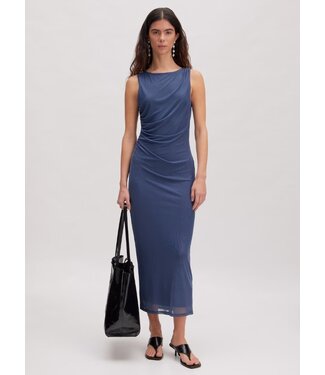 Noura jurk indigo-blauw