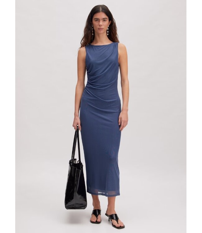 Noura jurk indigo-blauw