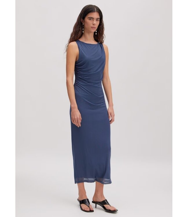 Noura jurk indigo-blauw