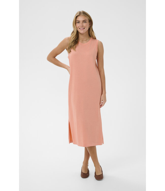 Mila jurk zacht koraal