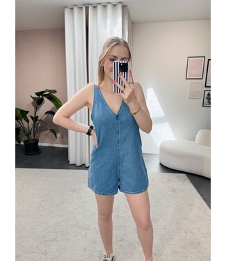 Noel denim playsuit
