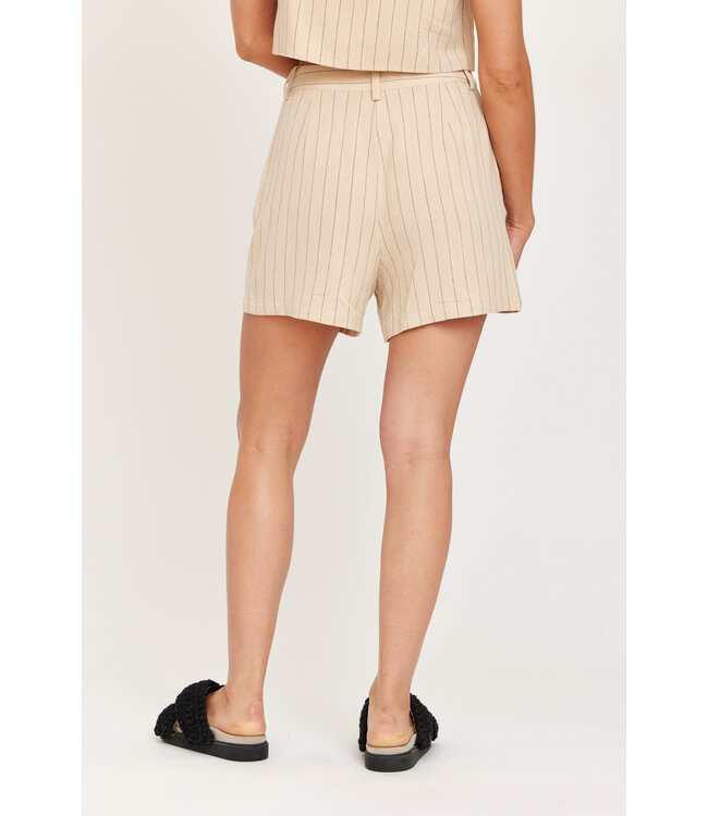 Janina linnen short beige
