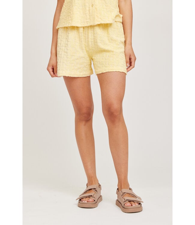 Terry short geel