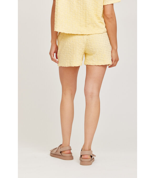 Terry short geel