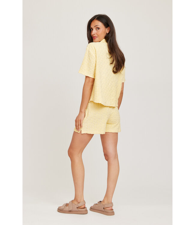 Terry short geel